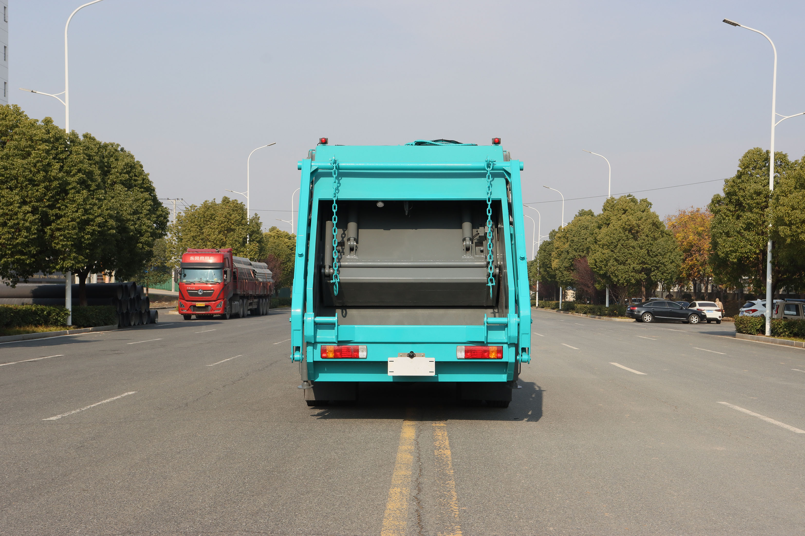 解放12方純電動壓縮垃圾車圖片5