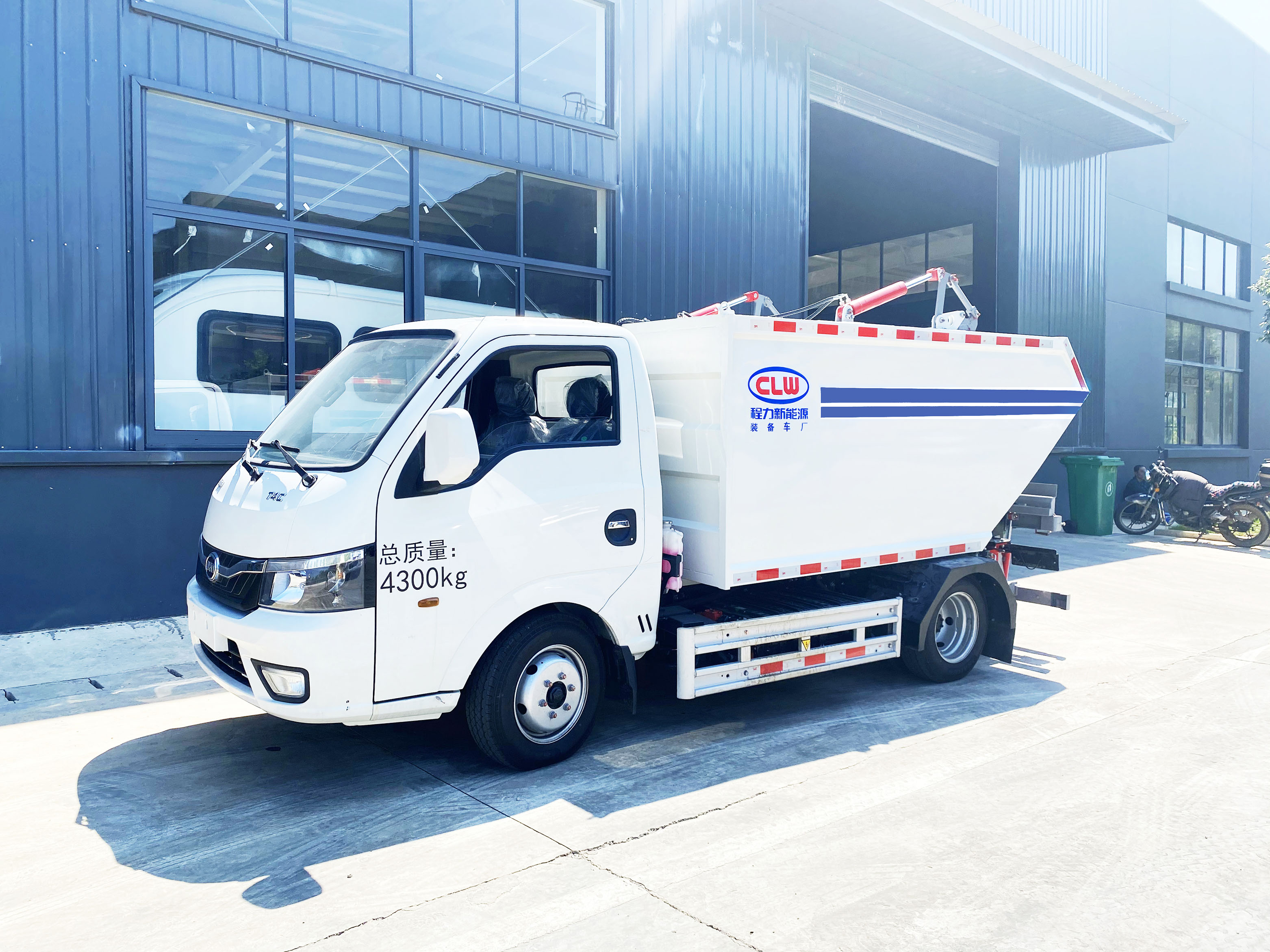 3.5方比亞迪T4純電動自裝卸式垃圾車圖片3