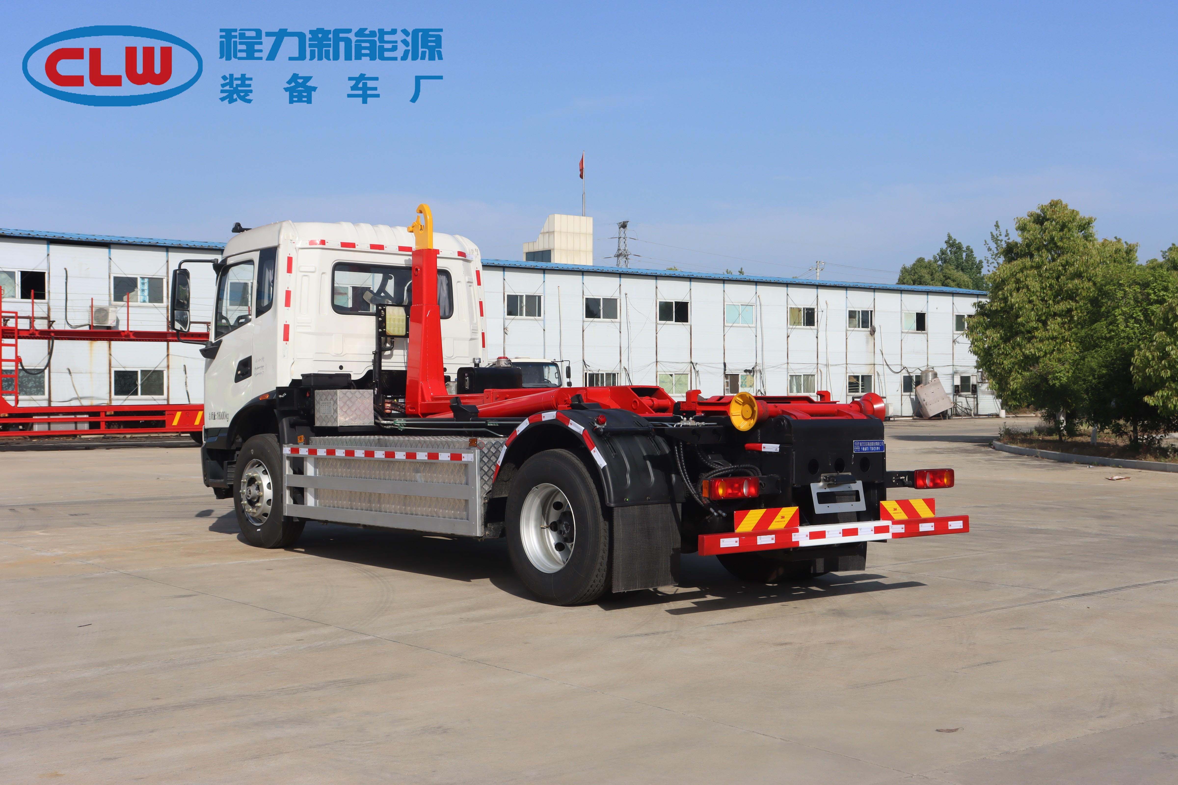 東風(fēng)天錦純電動(dòng) 車廂可卸式垃圾車圖片5